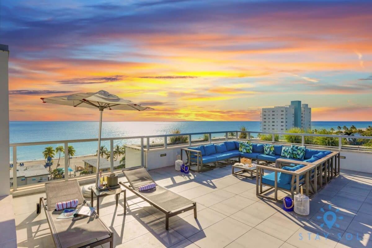 Tropical Oasis - Rooftop Pool- Near Beach - Gym Hollywood Exterior photo