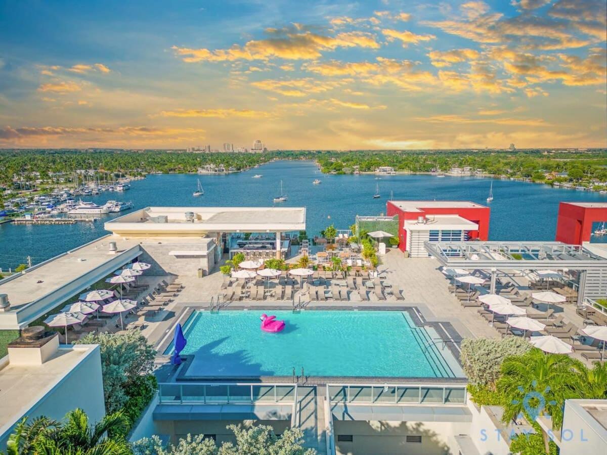 Tropical Oasis - Rooftop Pool- Near Beach - Gym Hollywood Exterior photo